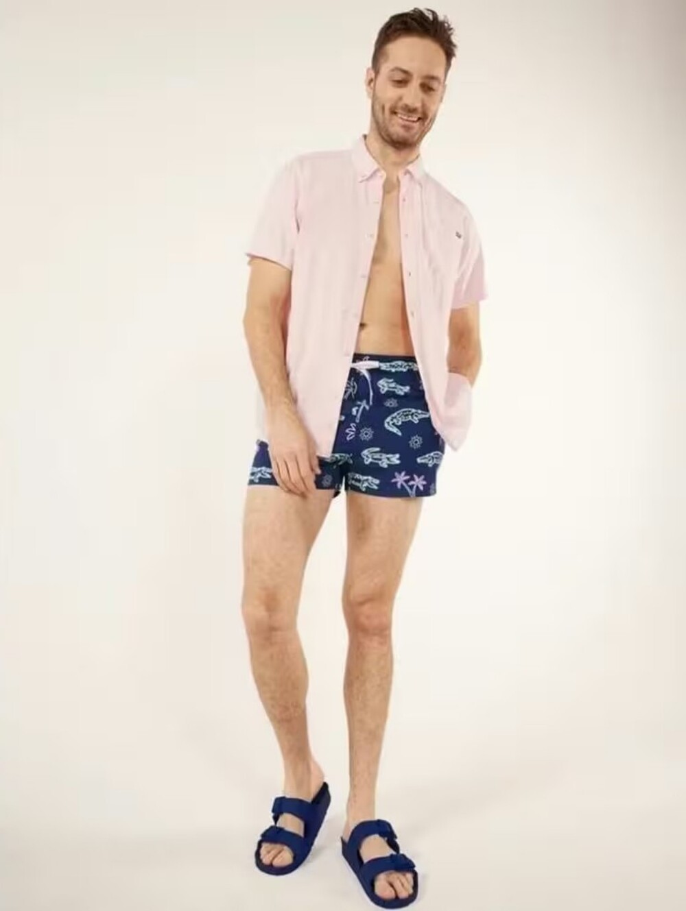 Chubbies Swim Trunks Mens Small 4 Inch Neon Glades Alligator Mesh Brief Liner